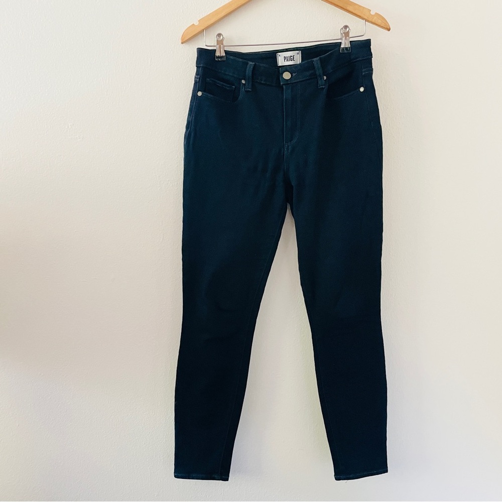 Paige Hoxton Ankle Jeans in Indy Wash - Dark Wash Denim